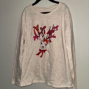 Cat & Jack, girls graphic long sleeve top, size large 10/12